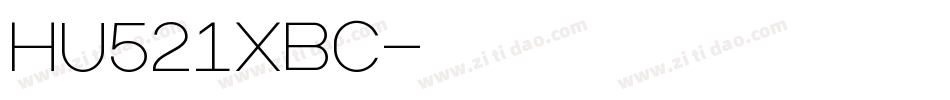 HU521XBC字体转换