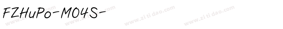 FZHuPo-M04S字体转换