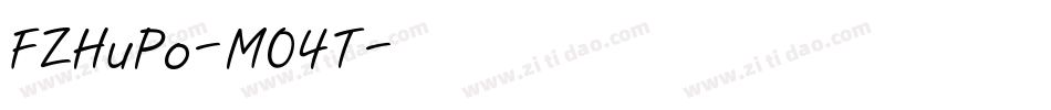 FZHuPo-M04T字体转换
