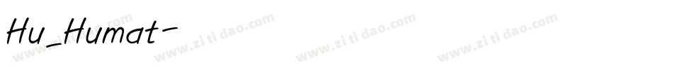 Hu_Humat字体转换