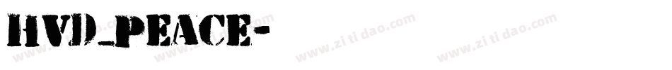 HVD_Peace字体转换