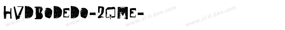 HvdBodedo-2qme字体转换