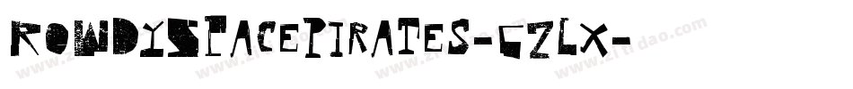 RowdySpacePirates-6zLx字体转换