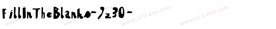 FillInTheBlanks-9z30字体转换