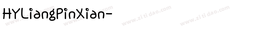HYLiangPinXian字体转换