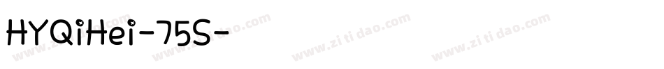 HYQiHei-75S字体转换