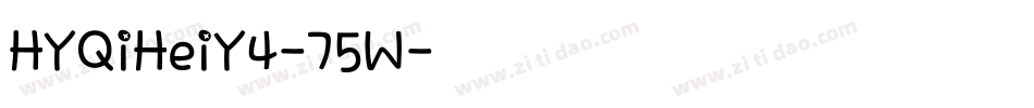 HYQiHeiY4-75W字体转换