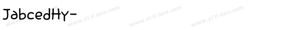 JabcedHy字体转换