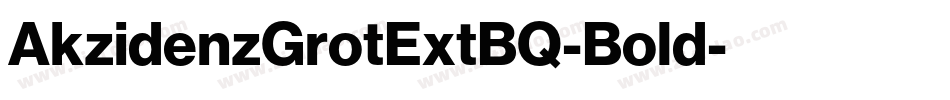 AkzidenzGrotExtBQ-Bold字体转换