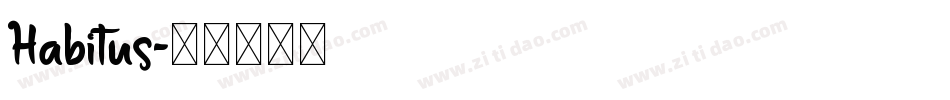 Habitus字体转换