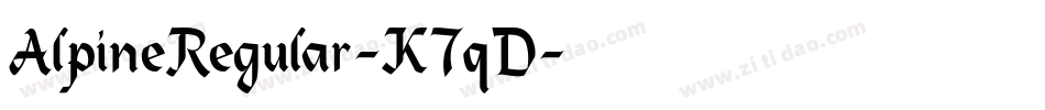 AlpineRegular-K7qD字体转换