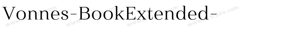 Vonnes-BookExtended字体转换