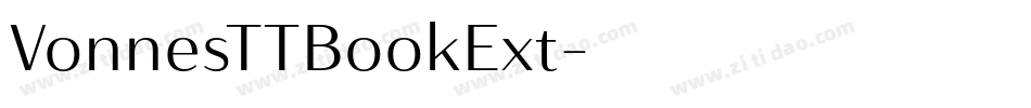 VonnesTTBookExt字体转换
