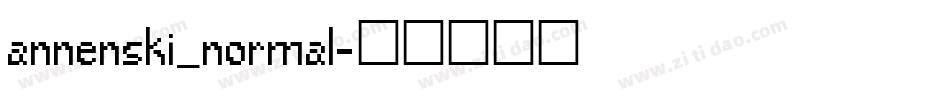annenski_normal字体转换