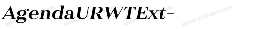 AgendaURWTExt字体转换