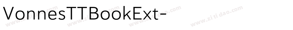VonnesTTBookExt字体转换