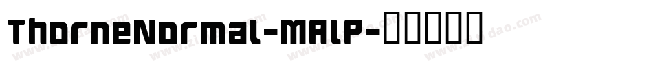 ThorneNormal-MAlP字体转换