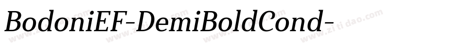 BodoniEF-DemiBoldCond字体转换