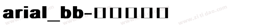 arial_bb字体转换