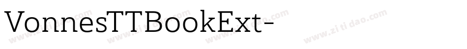 VonnesTTBookExt字体转换