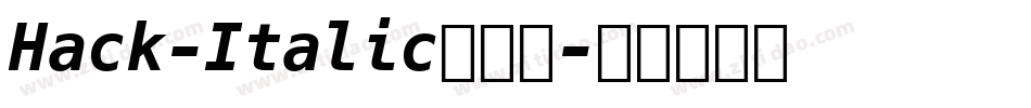 Hack-Italic手机版字体转换