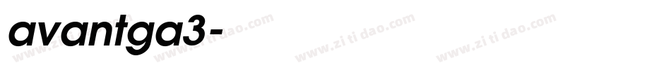 avantga3字体转换