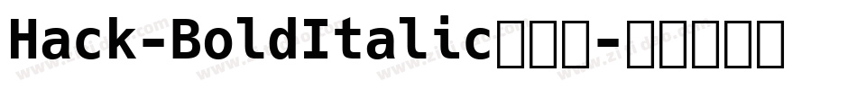Hack-BoldItalic转换器字体转换