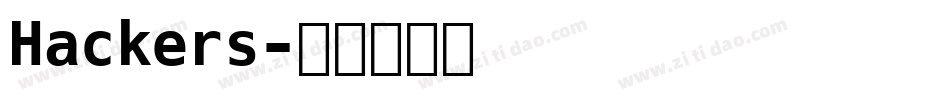 Hackers字体转换