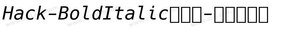 Hack-BoldItalic转换器字体转换