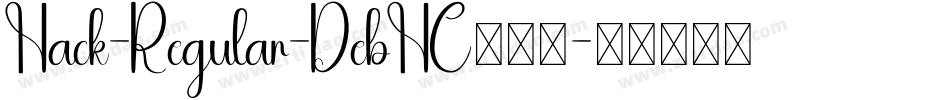 Hack-Regular-DebHC转换器字体转换