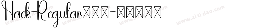 Hack-Regular转换器字体转换