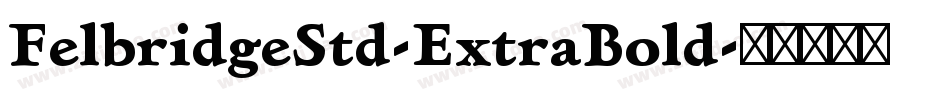 FelbridgeStd-ExtraBold字体转换