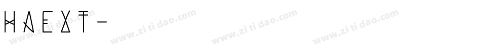Haext字体转换