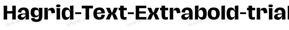 Hagrid-Text-Extrabold-trial字体转换