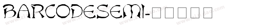 BARCODESEMI字体转换