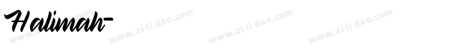 Halimah字体转换
