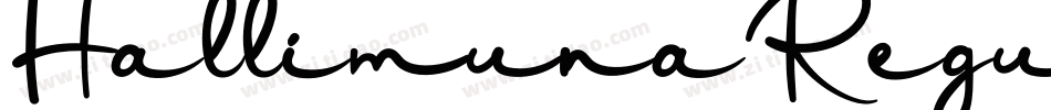 HallimunaRegular字体转换