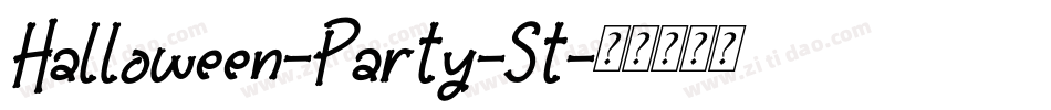 Halloween-Party-St字体转换