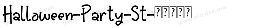 Halloween-Party-St字体转换