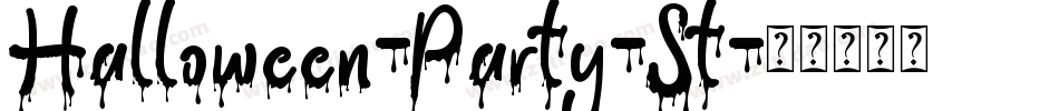 Halloween-Party-St字体转换
