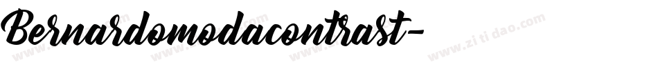 Bernardomodacontrast字体转换