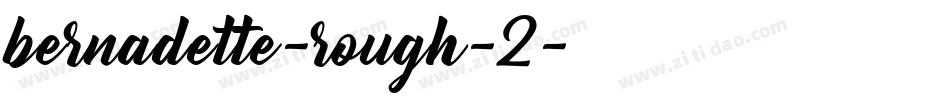 bernadette-rough-2字体转换