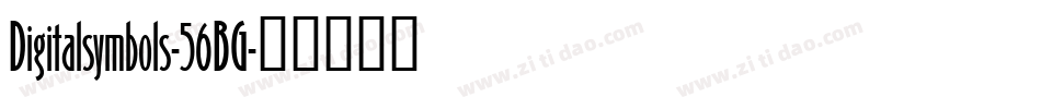 Digitalsymbols-56BG字体转换
