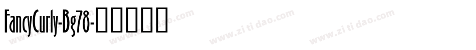 FancyCurly-Bg78字体转换