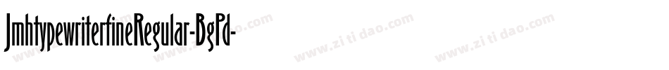 JmhtypewriterfineRegular-BgPd字体转换