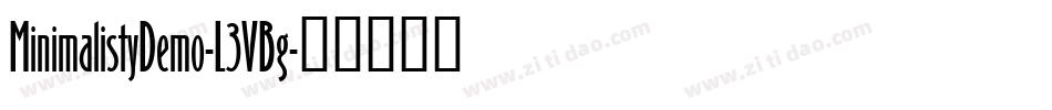 MinimalistyDemo-L3VBg字体转换
