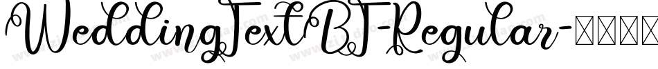 WeddingTextBT-Regular字体转换