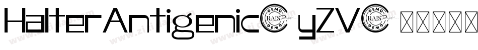 HalterAntigenic-yZV字体转换