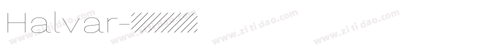 Halvar字体转换
