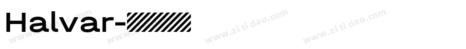 Halvar字体转换